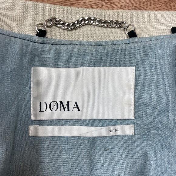 Doma Black suede and leather Bomber Jacket - Picture 5 of 8